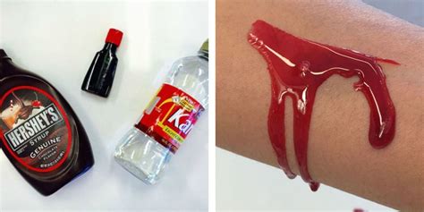 what to use for fake blood on clothing|homemade blood for halloween costume.